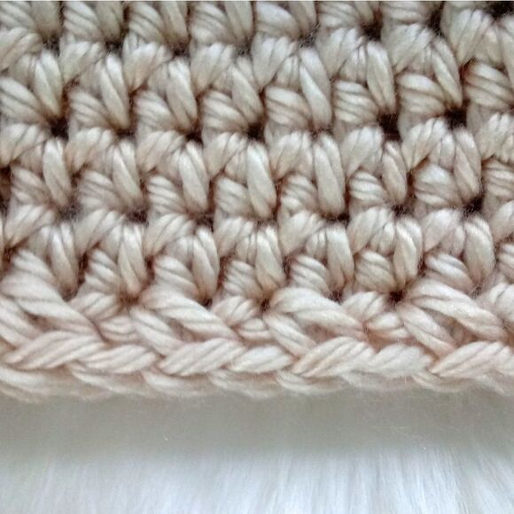 Matching Chunky Knit Crochet Hat Set - Picture 7 of 8